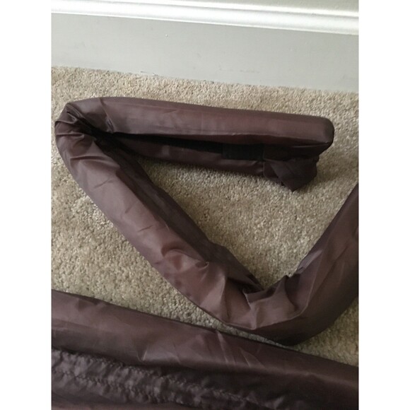 Twin Door Draft Dodger Guard Stopper Energy Saving Protector Doorstop Brown - Picture 3 of 12